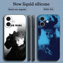 Funda de teléfono con estrella de Jackson Wang compatible con iPhone 17 16 15 14 13 12 11 X XR XS 8 Plus Mini Pro Max, funda suave y resistente a los golpes de color negro - Negro9 - Ver 3