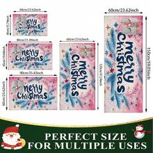 1 pieza/2 piezas Alfombra antideslizante para baño con estampado navideño, material de cachemir sintético, decoración esponjosa adecuada para baños, entradas, cocinas y decoraciones festivas, lavable a máquina, idea de regalo