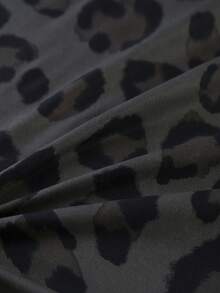 3pcs Spotted Leopard Print Bedding Set, Includes 1 Duvet Cover And 2 Pillowcases, Soft And Breathable, Suitable For Bedroom, Guest Room, Rental, Hotel, Motel (No Filler) - Black Leopard Print - View 8