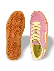 Puma Palermo WNS 女款运动鞋 吸汗透气保暖百搭标志纯色弹性好易洗速干运动户外跑步日常上学粉色 397643-64 - 粉紅色 - 查看 7