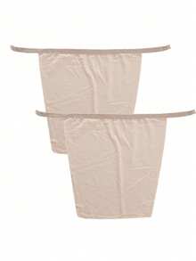 女士纯色冰丝防走光可调节隐形搭扣连体假领吊带背心，带可拆卸可水洗加厚聚拢胸垫，防走光遮胸工具，适合日常穿着 - 彩色 - 查看 7