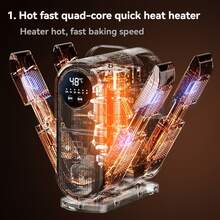 4-Slot Shoe & Boot Dryer Rack With Deodorizing Function - Rapid Heating & Air Drying, Suitable For Ski Boots, Work Boots, Gloves, Hats, For Home/Office Use, Shoe Dryer Rack, Boot Dryer Rack, Work Boot Dryer Rack, Shoe Organizer Rack, Shoe Storage & Organization Rack