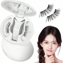 マグネットつけまつ毛 一体型 磁気 つけまつげ 人気 超軽量マグネットつけまつげ 接着剤やアイライナーは不要、ふんわり、すっぴん感、再利用可能、薄いメイク向き(YC01) - YC01 - チェックする 1