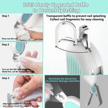 Virtual Warehouse - Cat And Dog Nail Clipper Nail Grinder Trimmer Tool (LED Nail Clipper) - Pink - View 6