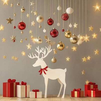 Various Sizes And Shapes Of Christmas Balls Christmas Tree Decoration Balls Holiday Scene Decoration Light Ball Decoration