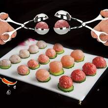 1pc, Non-Stick Meatball Machine, Long Handle Stainless Steel Meatball Spoon, Very Suitable For Restaurants, Kitchens, Meat Tools, Meatball Sub-Maker - Multicolor - View 9