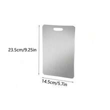 1 Piece Stainless Steel Cutting Board, Silver Cutting Block For Kitchen