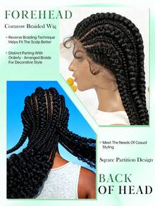 高品质时尚假发，全蕾丝编织头带假发，独特的玉米辫发型，手工编织假发尾，非常适合女王风格的时尚穿着