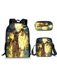 Elementary School Student Cartoon Backpack, Shoulder Bag, Pencil Case