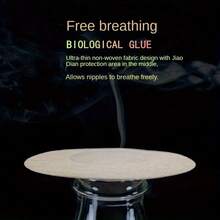 30 Pieces Of Ultra-Thin Disposable Nipple Covers - Breathable Non-Woven Fabric Material, Anti-Bulge Design, Round And Floral Shapes, Seamless Fashion Accessory Suitable For Clothing, Swimwear, And Wedding Photography - tròn - Xem 6