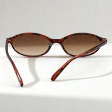 1pc Women's Cat Eye Narrow Vintage Versatile Street Style Fashion Glasses, Suitable For Parties And Events Boho Vacay Vacay Vibes Preppy Style For Back To School - 棕色 - 查看 6