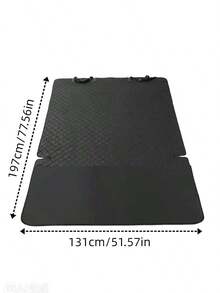 Waterproof Car Trunk Mat, Pet Travel Trunk Liner, SUV/Truck/Hatchback Cargo Organizer Dog Car Trunk Mat - Non-Slip, Scratch-Resistant And Tear-Resistant Pet Cargo Liner With Adjustable Headrest Straps And Bumper Protector, Storage Pockets Fit For Small Cars, Trucks, SUVs - Black