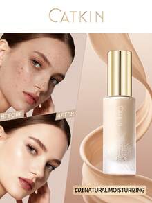 CATKIN Dreamworld Liquid Foundation Lightweight & Medium Coverage Light Ivory Long-Lasting & Buildable Foundation 30ml C01 Natural (Moisturizing) - C01 Natural (Moisturizing) - View 1