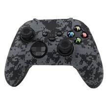 Piel de controlador con diseño de estilo pixelado gris RALAN, compatible con el controlador inalámbrico Series X, con 2 agarres para pulgares, funda protectora de silicona antideslizante - Multicolor - Ver 3