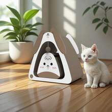 لوح خدش القطط من الورق المموج بشكل كاكتوس، متين، قابل للتسلق، وسادة خدش لعبة، محطة نشاط للحيوانات الأليفة، هدية للراحة واللعب، إكسسوار ديكوري للحيوانات الأليفة