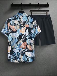 Men Shirt Co-Ords - Black - View 3