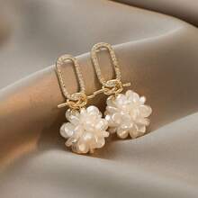 Temperament Female Fan Shen Pastoral Fresh Petal Earrings  Earrings Female Personality Earrings - 預設 - 查看 2