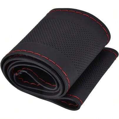 EstiloTendenciaAcouto Cubierta Del Volante Cubierta De Volante De Cuero Funda Volante Cuero Cosida Con Aguja E Hilo Transpirable Y Antideslizante UniversalCalidad PremiumVersióN Mejorada