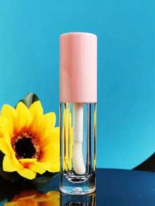 1 pieza Tubo de lápiz labial de 6ml con cepillo, envase vacío de brillo de labios y tinte de labios, botella de muestra de cosméticos, accesorio de viaje - Multicolor - Ver 1