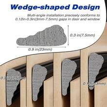 Weather Stripping Door Seal Strip For Door Frame,Window Insulation For Winter,Doors Soundproofing Gap Filler,Window Sealer Exterior Doors Weather Stripping,Foam Windows Draft Stopper (Black,118''),24337051 - màu đen - Xem 2