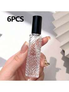 1/3个装 12毫升可重复灌装铝制喷雾玻璃瓶，菱形图案迷你香水喷雾器，旅行古龙水喷雾瓶，适用于房间、卧室、日常使用，香水，玻璃容器，香水喷雾器，可重复灌装容器，玻璃瓶 - 彩色 - 查看 27