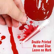 Halloween Window Clings 7 Sheets 43 PCS Double Side Halloween Window Stickers Removable Glass Decals For Halloween Window Decorations Indoor