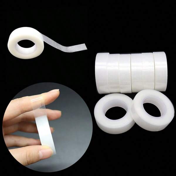 2 szt. biała taśma samoprzylepna PE, taśma izolacyjna do przedłużania rzęs, oddziela górne i dolne rzęsy, oddychająca i wygodna, artykuły do przedłużania rzęs