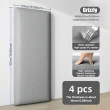 1 Stück/4 Stücke vintage, dicke, mehrfarbige, weiche selbstklebende Schaumstoff-Leder-Wandaufkleber, geruchlos, stoßfest, geeignet für Heimdekoration, Schränke, Tische, Stühle, Raumhintergrund, TV-Hintergrund, Heimdekoration, wasserfest, schmutzabweisend, leicht zu reinigen, abnehmbar, Nachttisch-Seitenwandkante Tatami-Wandkante weiche Packung Anti-Kollisions-Rückwandhalterung.