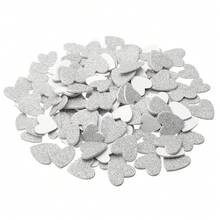 Foam Stickers, EVA Self Adhesive Glitters Foam Shape Sticker Craft Supplies For Scrapbook Card DIY Making Home Decor - 銀色心型款150Pcs - 查看 1