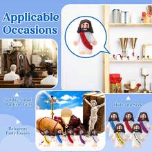 50PCS Little Jesus Figures, Mini Jesus Figurines In Bulk, Multicolor Tiny Jesus Figures, Miniature Figurines To Hide And Seek Religious Gifts For Easter Egg Stuffers - Nhiều màu - Xem 3