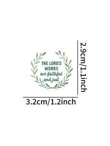 110张/包 各种尺寸 温馨光面纸质贴纸 剪贴簿用品 文具 桌面配件 励志基督教主题剪贴簿日记桌面收纳励志信息贴纸 - 彩色 - 查看 5