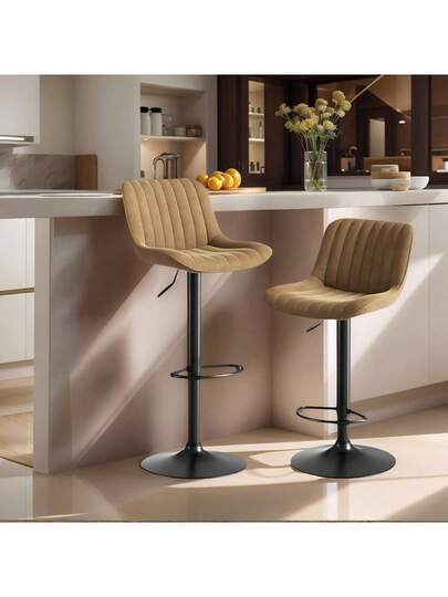 Chairs, Bar 2er Set Hanging, Height Adjustable, 360° Rotation