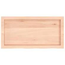 Wandregal 80x40x(2-4) cm Massivholz Eiche Unbehandelt-XY818916