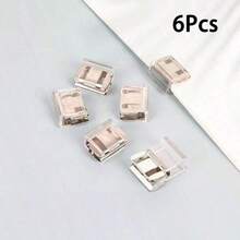 2/4/8/12/20/30pcs Shorten The Pants Legs With Invisible Fixing Clips, Prevent Dragging At The Bottom Of The Pants Legs, Hide The Buckle Leg Closure Device Without Seams, Prevent Pants Legs From Dragging The Floor, Suitable For Jeans And Pants, Waterproof, Portable