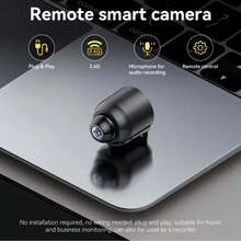 1 pieza Cámara mini HD inalámbrica WiFi, grabadora de video, monitoreo de doméstica inteligente para niños y mascotas, cámara de compacta, cámara de portátil, cámara de alimentada por USB - Monitoreo gratuito, compañero de doméstica para padres y dueños de mascotas - Negro - Ver 9