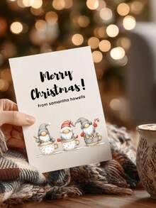 4 Sheets Cute Santa Claus Christmas Gnomes DIY UV DTF Rub On Transfer Stickers Crafts, Greeting Cards Transfer Stickers, Junk Journal, Tumbler Glass Jars, Coffee Mugs Cup Wraps, Bottles Vase, Laptops Phone Cases, Illustration, Scrapbooking, Winter Xmas Party Home Decor, 10cm