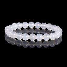 1pc 6/8/10mm Natural Stone Beaded Bracelet, Bohemian Style Tiger Eye/Amethyst/Agate Healing Stone Bracelet, Layerable Colorful Handmade Jewelry For Women - Multicolor - View 174