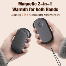 2 piezas de calentadores de mano recargables - 2000mAh*2 calentador de bolsillo portátil de larga duración ideal para camping al aire libre y caza, accesorio esencial de invierno para hombres y mujeres - otro - Ver 5