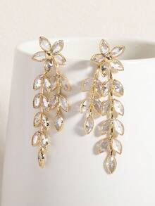 Flower and Leaf Earrings