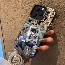 Funda de teléfono Anime  para iPhone 16, 15, 14 Pro Max, 13, 12, 11 Pro, X, XR, XS Max, 8, 7 Plus - Cubierta trasera mate a prueba de golpes, accesorios móviles, cultura pop, impresión UV, cubierta duradera, entusiastas de la cultura pop, entusiastas de la tecnología - Mezcla de colores - Ver 1