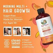 ZUVARA  Liquid Multivitamin + Promotes Hair Growth, Contains Clinically Tested  Ingredient - Makes Hair Thicker, Reduces Wrinkles And Fine Lines - Vegan Product - 15.22 Fluid Ounces - 1個 - 查看 7