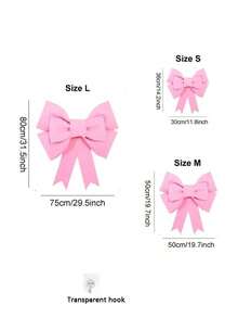 1 قطعة فرنسية كبيرة الحجم، طقم فرنسي وردي/أحمر ديكوري ضخم مصنوع من مادة EVA، للاستخدام في عيد الميلاد والأعراس وحفلات الاحتفال وديكور المتاجر وأقواس الزفاف وعيد الحب وعيد الميلاد وديكور الغرف والأبواب والجدران المنزلية وديكور الحفلات المناسبة