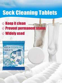 袜子清洁片，有效去除泛黄、污渍，软化并清洁袜子，多功能清洁片 - 彩色 - 查看 5