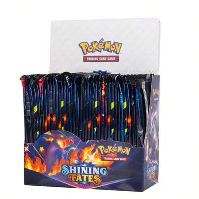 Cartas Pokémon nuevas, cartas de juego, cartas Pokémon, edición limitada de cartas brillantes, 1 paquete aleatorio (bolsas de embalaje aleatorias) Descuento limitado del 60% de descuento