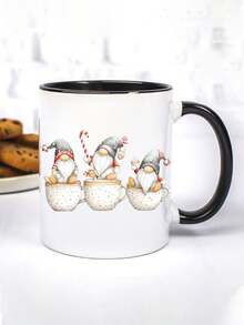 4 Sheets Cute Santa Claus Christmas Gnomes DIY UV DTF Rub On Transfer Stickers Crafts, Greeting Cards Transfer Stickers, Junk Journal, Tumbler Glass Jars, Coffee Mugs Cup Wraps, Bottles Vase, Laptops Phone Cases, Illustration, Scrapbooking, Winter Xmas Party Home Decor, 10cm