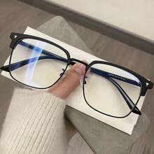 Blue Light Blocking Glasses Men And Women Retro Computer Square Glasses Youth Style Ordinary Glasses Daily Commuting Perfect Gift - C1 - Xem 8