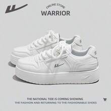 WARRIOR 1 Pair Women's Flat Lace-Up Fashionable Casual Sneakers, Unisex Design