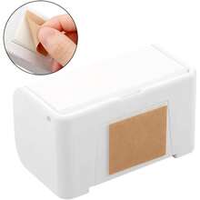Toothbrush Holder Wall Mounted With Cover For Bathroom, Toothbrush Storage Organizer For Shower, Self Adhesive Toothbrush Hanger With Automatic Toothpaste Squeezer Dispenser - 白色 - 查看 5