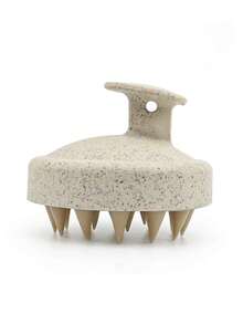 1 件头皮按摩刷、小麦秸秆洗发工具、硅胶梳、按摩清洁头皮刷、头皮去角质磨砂膏、去屑工具，适合男女老少，家居浴室装饰秋季装饰返校 - 彩色 - 查看 12