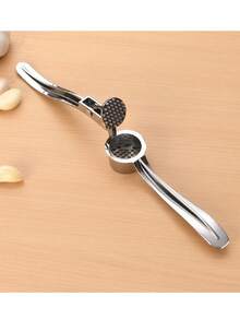 1pc Wholesale Large Size Garlic Press Garlic Paste Press Garlic Clamp Multi-Function Zinc Alloy Stainless Steel Manual Pull Garlic Presskitchen Accessoriescuisineustensiles De Cuisine